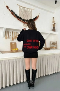 Kadın YILDIZ Oversize Triko Kazak